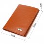 Стильний чоловічий гаманець вертикального формату з натуральної шкіри CANPELLINI 21754 Рудий