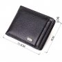 Оригінальний компактний гаманець із вкладишем для посвідчення для чоловіків із натуральної шкіри флотар CANPELLINI 21875 Чорний Оригінальний компактний гаманець із вкладишем для посвідчення для чоловіків із натуральної шкіри флотар CANPELLINI 21875 Чорний