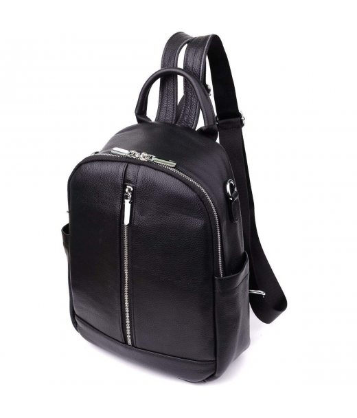 Женский рюкзак из натуральной кожи Vintage 23057 Черный