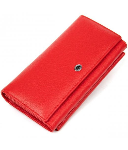 Класичний жіночий гаманець ST Leather 19376 Червоний