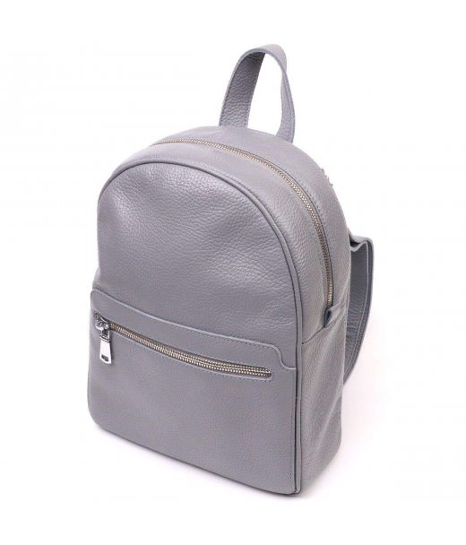 Кожаный женский рюкзак из натуральной кожи Shvigel 16308 Серый
