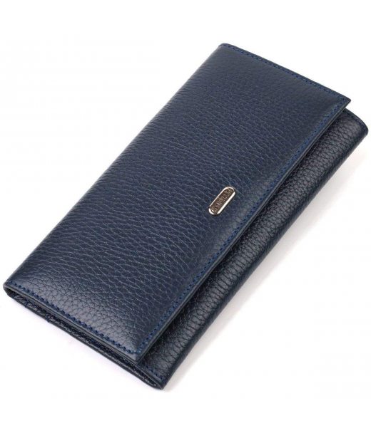 Жіночий гаманець з натуральної шкіри CANPELLINI 21830 Синій