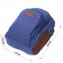 Надійний рюкзак з поліестру з великою кількістю кишень Vintage 22146 Синій