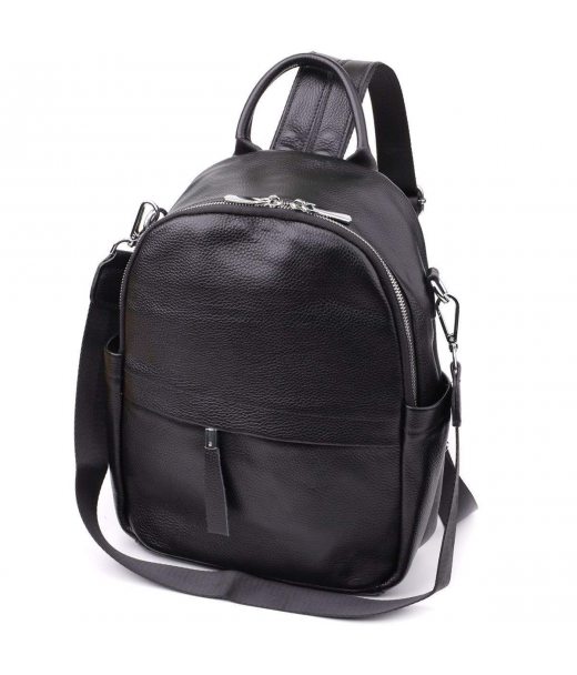 Женский рюкзак из натуральной кожи Vintage 23060 Черный