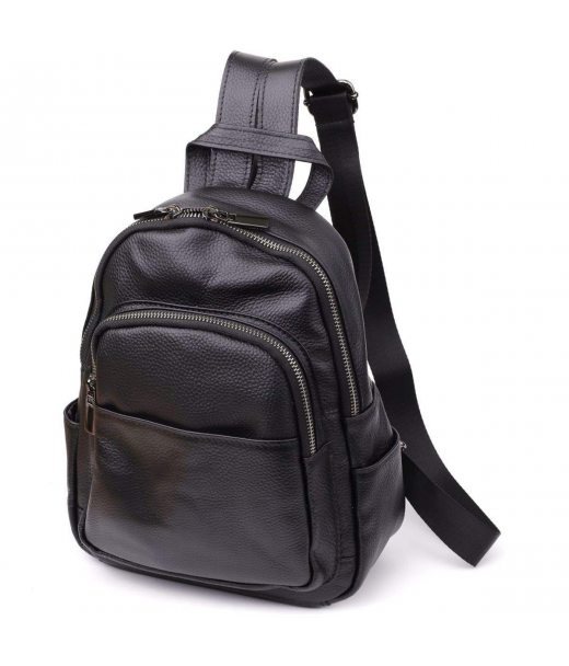 Жіночий рюкзак з натуральної шкіри Vintage 23062 Чорний