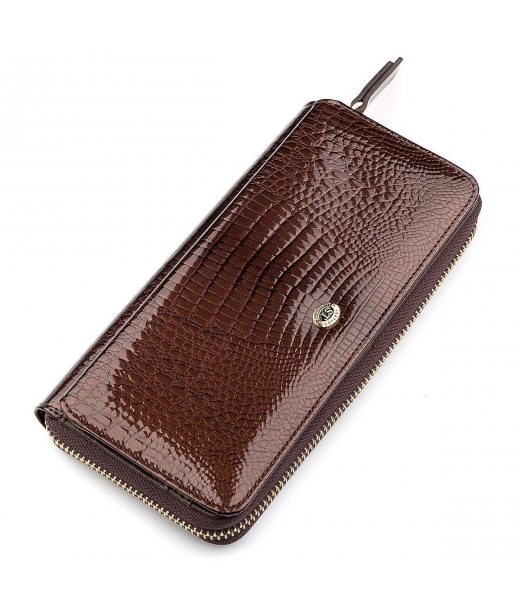 Гаманець жіночий ST Leather 18438 (S7001A) багатофункціональний Коричневий