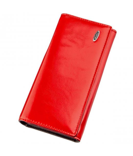 Гаманець жіночий з гладкої екошкіри KIVI 19075 Червоний Гаманець жіночий з гладкої екошкіри KIVI 19075 Червоний