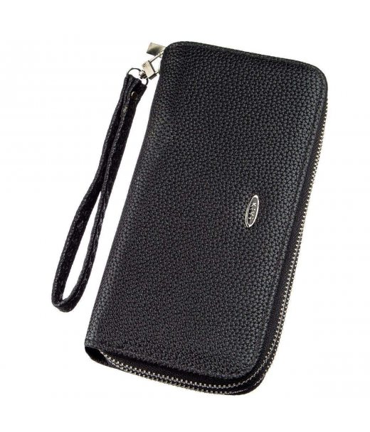 Гаманець жіночий із зернистої екошкіри KIVI 19045 Чорний Гаманець жіночий із зернистої екошкіри KIVI 19045 Чорний