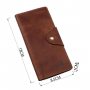Гаманець чоловічий вертикальний з вінтажної шкіри на кнопках SHVIGEL 16181 Коричневий Гаманець чоловічий вертикальний з вінтажної шкіри на кнопках SHVIGEL 16181 Коричневий
