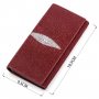Гаманець жіночий STINGRAY LEATHER 18097 з натуральної шкіри морського ската Бордовий
