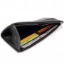 Горизонтальний тонкий гаманець зі шкіри унісекс ST Leather 19324 Чорний