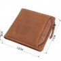 Практичный кошелек для мужчин из натуральной кожи 22856 Vintage Коричневый