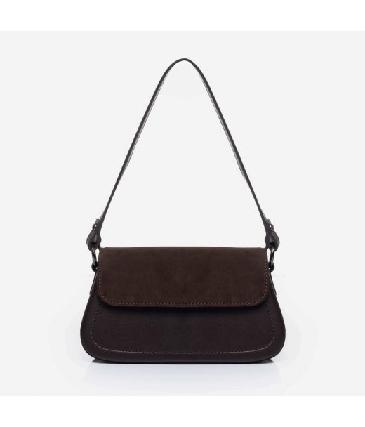 884 сумка замш шоколад Lucherino