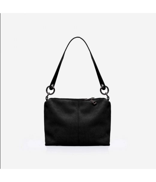 887 сумка  замш чорна Lucherino