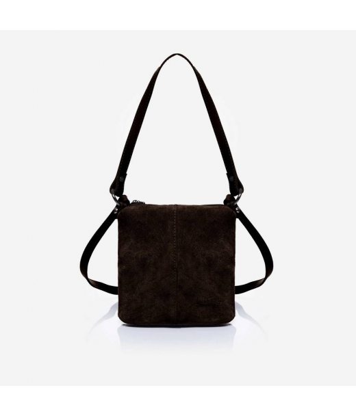 890 сумка замш шоколад Lucherino