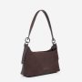865 сумка замш шоколад Lucherino