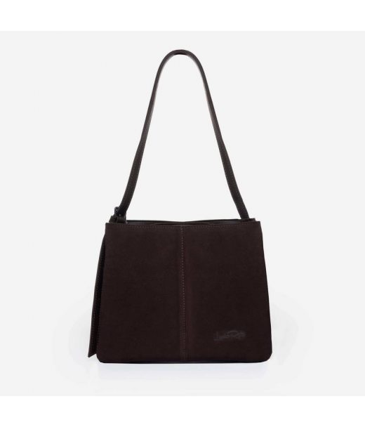 883 сумка замш шоколад Lucherino