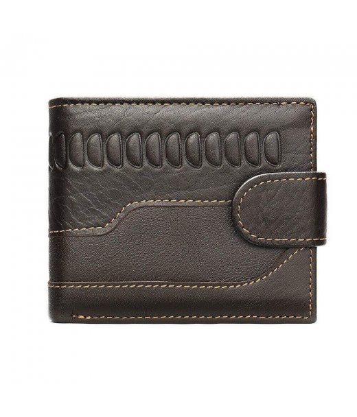 Чоловічий гаманець з тисненням 20233 Vintage Коричневий