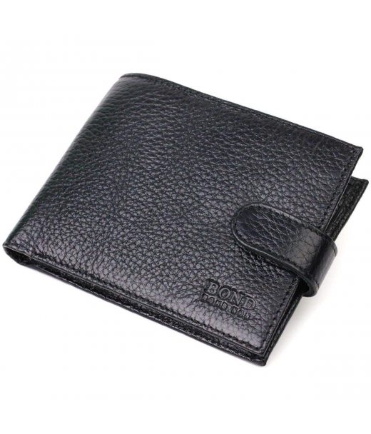 Бумажник для мужчин из натуральной кожи BOND 21994 Черный Бумажник для мужчин из натуральной кожи BOND 21994 Черный