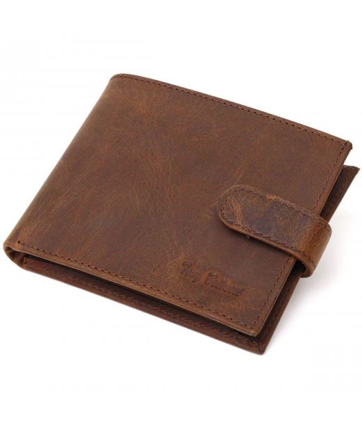 Винтажный мужской кошелек из натуральной кожи Tony Bellucci 22041 Коричневый Винтажный мужской кошелек из натуральной кожи Tony Bellucci 22041 Коричневый
