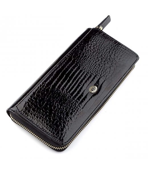 Гаманець жіночий ST Leather 18437 (S7001A) натуральна шкіра Чорний