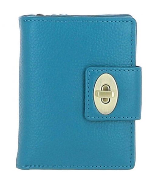 Жіночий шкіряний гаманець Ashwood Y60 Turq (Синій) Жіночий шкіряний гаманець Ashwood Y60 Turq (Синій)