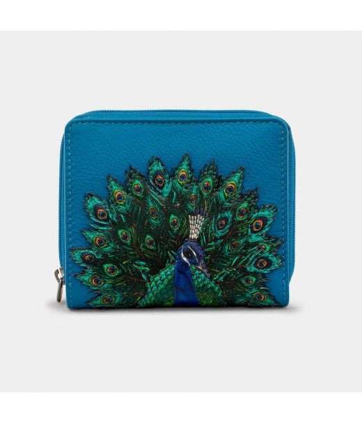 Жіночий шкіряний гаманець Yoshi Y1261 Peacock Plume (Petrol Blue) Жіночий шкіряний гаманець Yoshi Y1261 Peacock Plume (Petrol Blue)