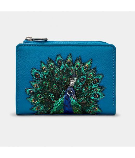 Жіночий шкіряний гаманець Yoshi Y1275 Peacock Plume (Petrol Blue) Жіночий шкіряний гаманець Yoshi Y1275 Peacock Plume (Petrol Blue)