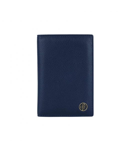 Кожаная обложка для паспорта Hammonds Flycatcher PH602 Prus Blue (Синий)