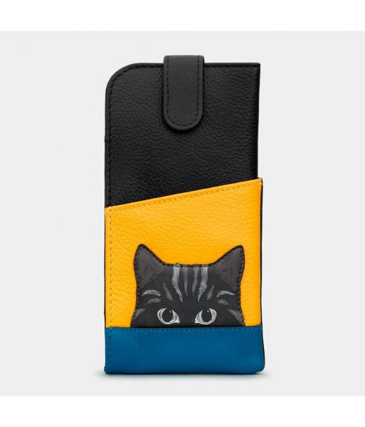 Шкіряний чохол для окулярів Yoshi Y4309 (Cat Colour Block)