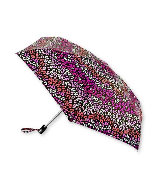 Женский мини зонт Fulton L501 Tiny-2 Funky Leopard (Розовый леопард)