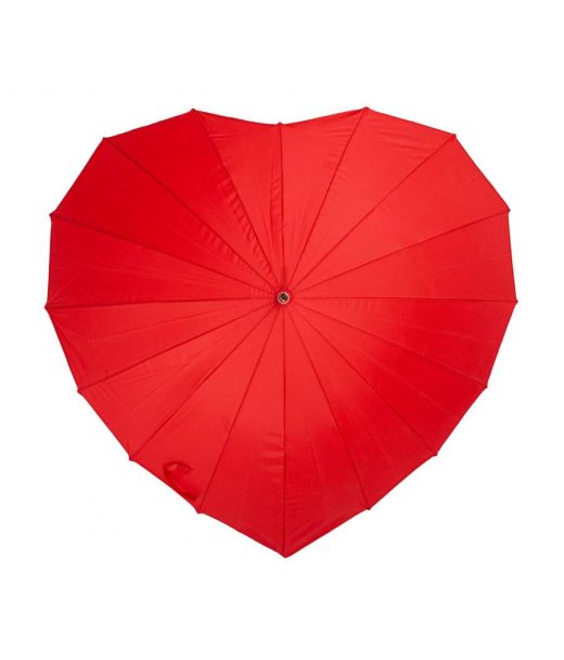 Зонт женский Fulton Heart Walker-1 UV L909 Red (Красный)