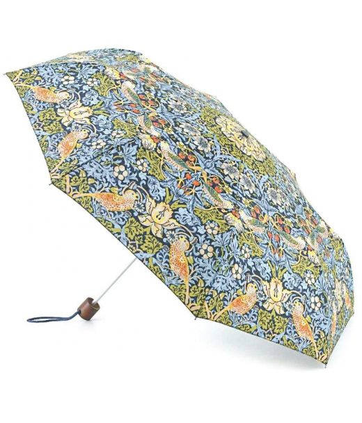 Зонт женский Fulton L907-040669 Morris & Co. Minilite-2 UV Strawberry Thief (Клубничный воришка)