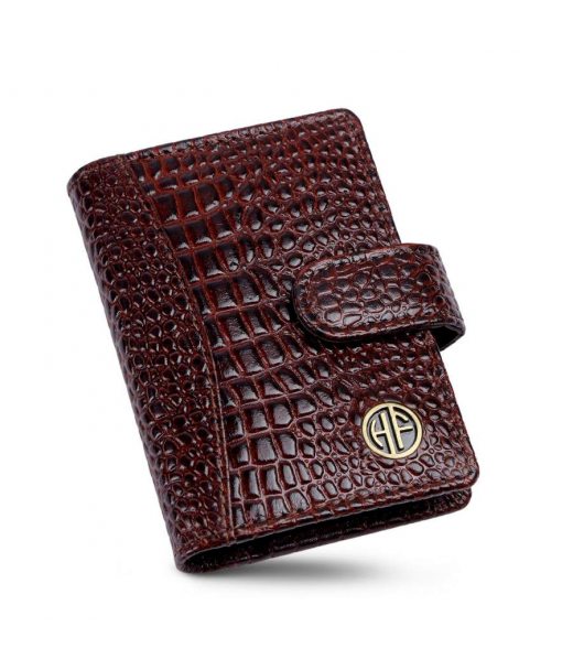 Шкіряна візитниця Hammonds Flycatcher CC602 Croc Brown (Коричневий)
