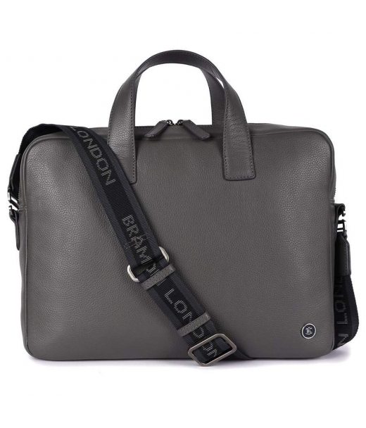 Шкіряна сумка для ноутбука 14 Brampton London Maven Grey (Сірий) Шкіряна сумка для ноутбука 14 Brampton London Maven Grey (Сірий)