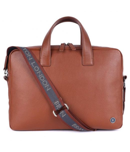 Шкіряна сумка для ноутбука 14 Brampton London Maven Tan (Рудий) Шкіряна сумка для ноутбука 14 Brampton London Maven Tan (Рудий)