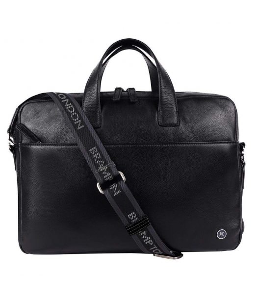 Шкіряна сумка для ноутбука 15,6 Brampton London Commandeer Black (Чорний) Шкіряна сумка для ноутбука 15,6 Brampton London Commandeer Black (Чорний)