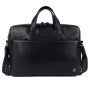 Шкіряна сумка для ноутбука 15,6 Brampton London Commandeer Black (Чорний)