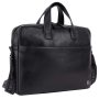 Шкіряна сумка для ноутбука 15,6 Brampton London Commandeer Black (Чорний)