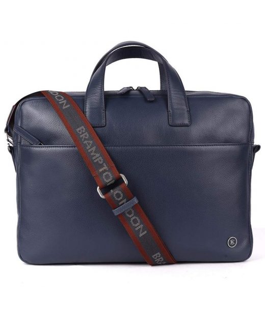 Шкіряна сумка для ноутбука 15,6 Brampton London Commandeer Navy (Синий) Шкіряна сумка для ноутбука 15,6 Brampton London Commandeer Navy (Синий)