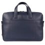 Шкіряна сумка для ноутбука 15,6 Brampton London Commandeer Navy (Синий)