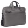 Шкіряна сумка для ноутбука 15,6 Brampton London Commandeer Grey (Сірий)