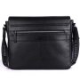 Шкіряна сумка месенджер для ноутбука 14 Brampton London Emissary Black (Чорний)