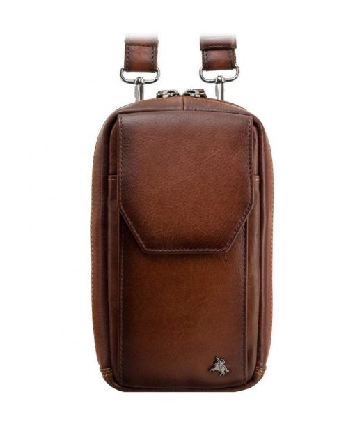 Шкіряна сумка через плече Visconti AT45 Alex (Burnish Tan)