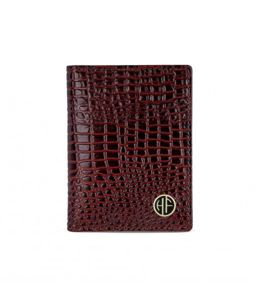 Шкіряний картхолдер Hammonds Flycatcher CC606 Croc Brown (Коричневий)