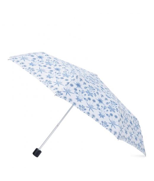 Женский зонт Fulton L907-041826 Morris & Co Minilite-2 UV Daisy Blue Ivory