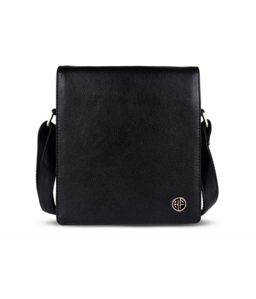 Чоловіча сумка через плече шкіряна Hammonds Flycatcher SB1159 Black (Чорний)
