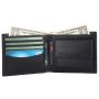 Чоловічий шкіряний гаманець Brampton London Plutus Black (Чорний)