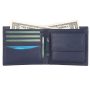 Чоловічий шкіряний гаманець Brampton London Plutus Navy (Синій)