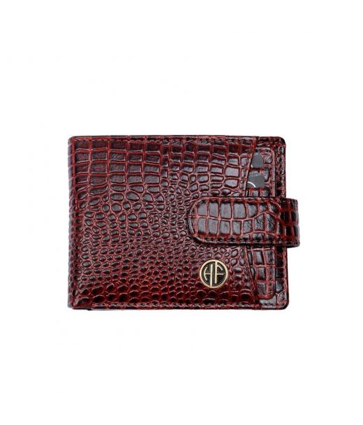 Чоловічий шкіряний гаманець Hammonds Flycatcher HF502 Croc Brown (Коричневий)